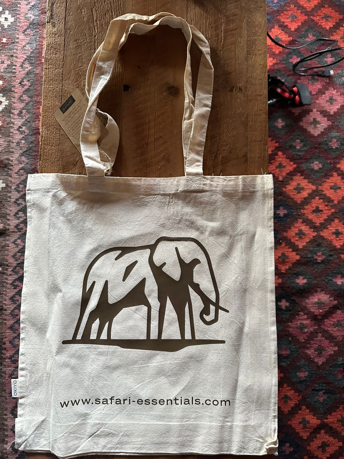 Natural cotton tote bag