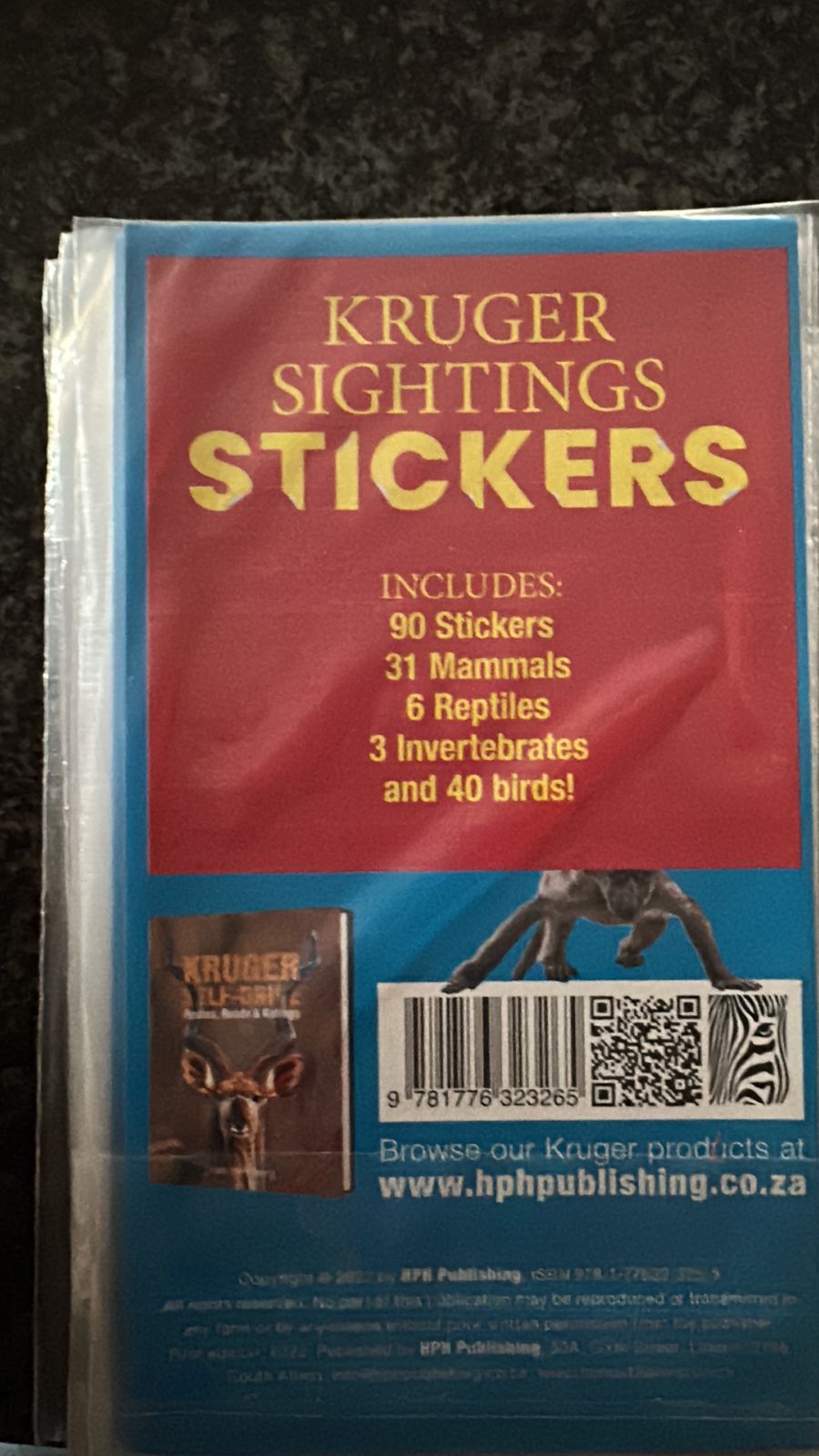 Kruger Park sticker book
