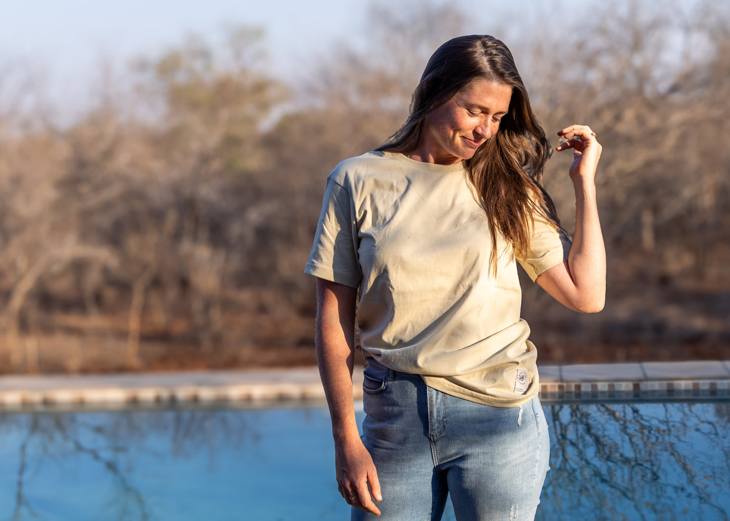 Unisex Classic T-shirt with embroidered elephant icon